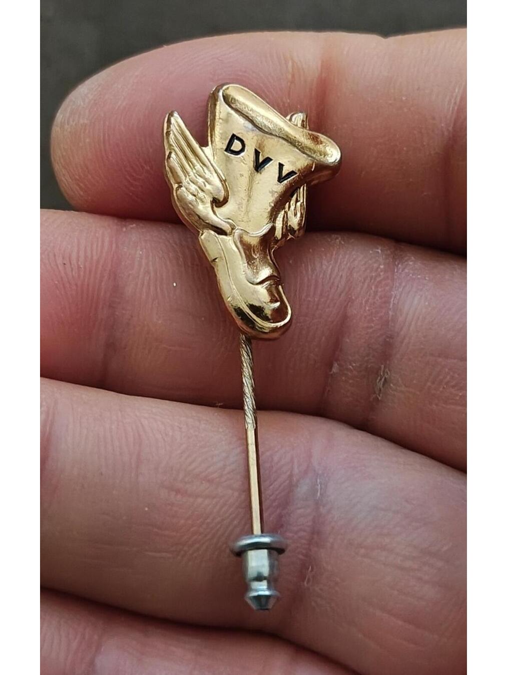 1980s German Dvv Deutscher Volkssportverband Gold Tone Pin 40$